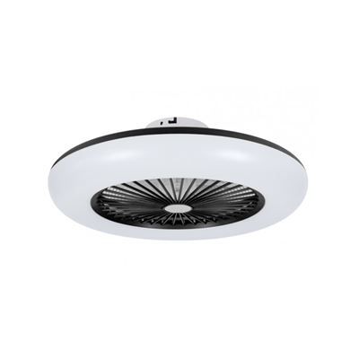 Ventilador de techo sin aspas Noaton 11055B CALLISTO NEGRO 58cm Con luz LED y mando