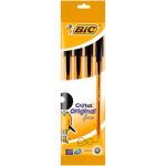 4 bolígrafos BIC Cristal punta fina negro