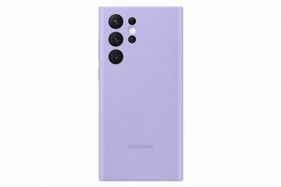 Funda de silicona Samsung Lavanda para Galaxy S22 Ultra