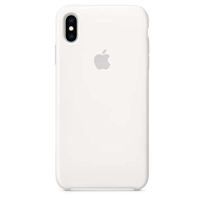 Funda Apple Silicone Case Blanco para iPhone Xs Max