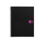 Cuaderno A4 Miquelrius fucsia cuadrícula 80 hojas