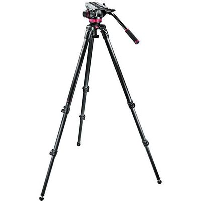 Manfrotto - Kit video MVK502C-1 (trípode fibra carbono MPRO 535 + rótula MVH502A)