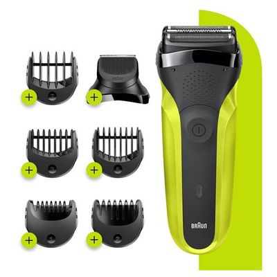 Afeitadora Series 3 Shave&Style 300BT Negro/Verde