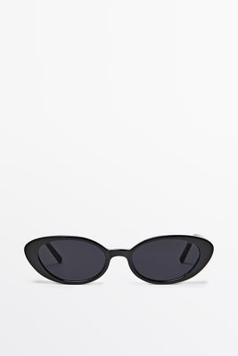 Massimo Dutti - Female - Smalle Solbriller - Sort - 01