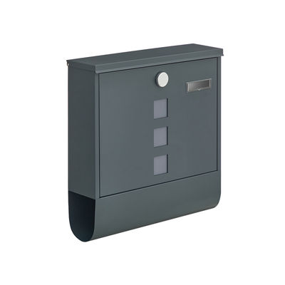 Postkasse, 11x37x37 cm, Antrasitt