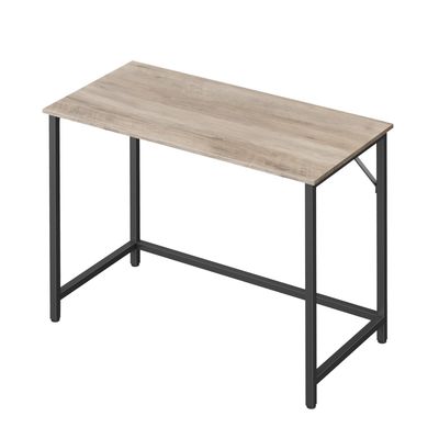 Skrivbord, 100x50x75,5 cm, Greige-Svart