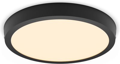 Philips Magneos DL252 -takplafond, rund, svart, 1900 lm, 2700K