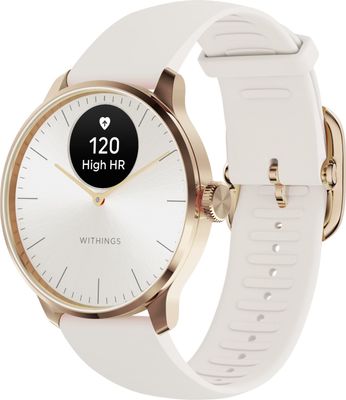 Withings Scanwatch Light smartwatch, 37 mm, hvid / rosaguld