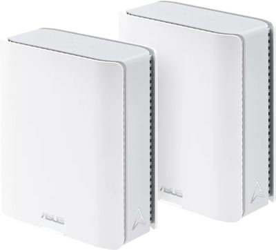 Asus ZenWiFi BT10 Tri-band WiFi 7 Mesh-system, 2-pak, hvid