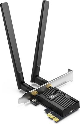 TP-LINK Archer TX55E Dual-band PCI-E-WiFi 6-adapter og Bluetooth 5.2-adapter