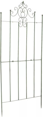 Paula Antik Grøn Metal Klatrestativ til Havedesign, Plantestøtte og Privatskærm - 2 x 86 x 170 cm
