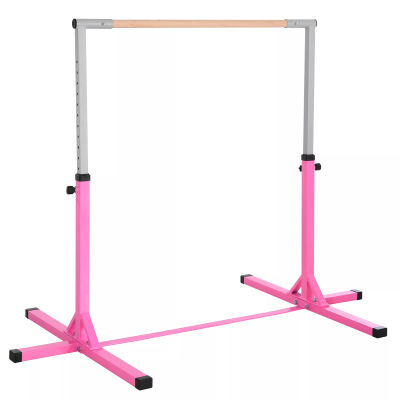 Gymnastik Turnredskab 13-trins højdejusterbar op til 75 kg belastbar Turnredskab Træningsudstyr Stål Bøg Rosa