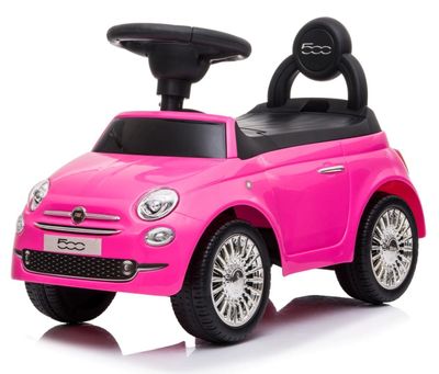 Sun Baby gåbil Fiat 500 Volare, pink - rat med lyd, opbevaring, rygstøtte, 12m+, 25 kg