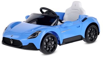 Sun Baby batteridriven bil för barn Maserati GT Cabrio 12V, fjärrkontroll, LED, MP3/USB/Bluetooth, blå