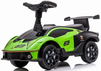 Sun Baby Gåbil Lamborghini Essenza SCV12, grøn, 12 m+, lyde, opbevaring, bæreevne 25 kg