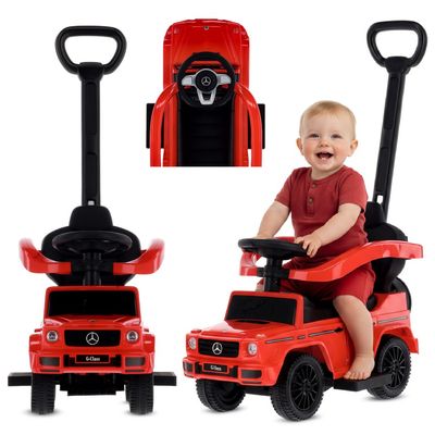 Sun Baby licenseret Gåbil Mercedes-Benz G-Klasse, rød, 12m+, op til 25 kg