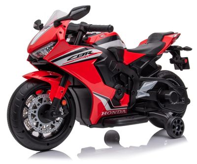 Honda CBR 1000RR motorcykel med batteri, ridebil 12V, ljus och ljud, röd, Sun Baby