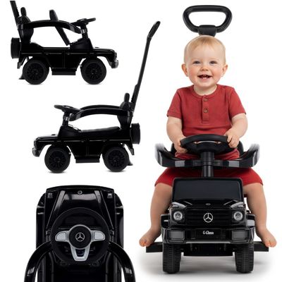 Sun Baby Gåbil Mercedes-Benz G Klasa All-Black, 12 m+, bæreevne op til 25 kg, sort