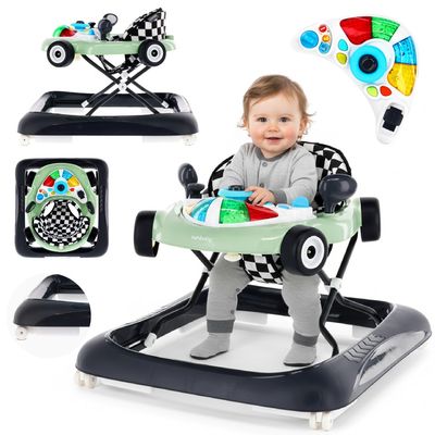 Sun Baby gåstol til baby Racebil, grøn, 6m+, op til 12 kg, EN1273:2020