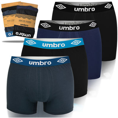 UMBRO underkläder boxershorts herr, 4 pack bomull stretch färgmix xl