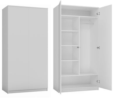 Malwa SD-90 hvid garderobe