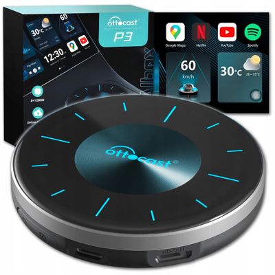 Trådløs Adapter Ottocast P3 8G/128G Carplay/Android Auto SIM-kort