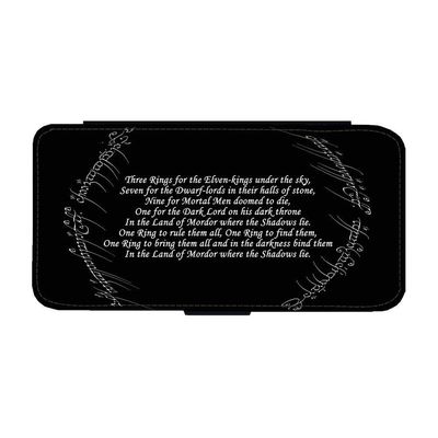 The Lord of the Rings Black Speech iPhone 12/iPhone 12 Pro Flip Telefonetui