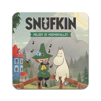 Glasbrikker (2-pak): Spil Snufkin: Melody of Moominvalley, stilrene bordskånere med unikke og levende motiver