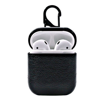 Black Apple AirPods 1/2 taske Case Protection Case i læder læder