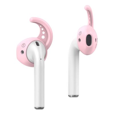 AirPods Earpads Earikoukut silikoni koukut korvakorut vaaleanpunaiset