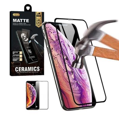 iPhone 12 Pro Max Screen Protection Matt Ceramically Cured Glass Carbon Fiber