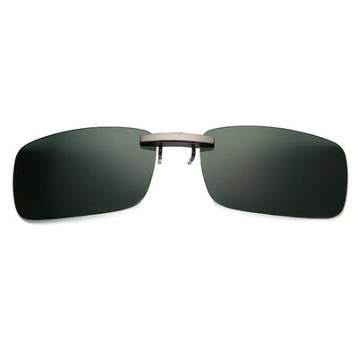Clip-on solbriller Metal Green 37x59mm