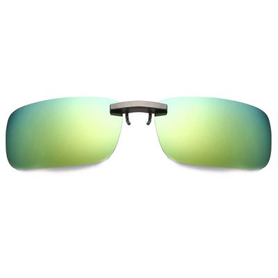 Clip-on solbriller Metal Green Mirror Glass 37x59mm