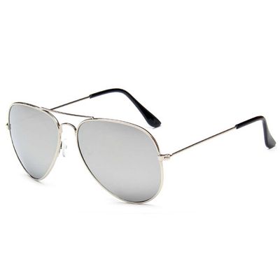 Solbriller pilot sølv speilglass + senil ledning