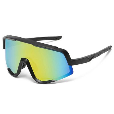 Sports solbriller svart gull speilglass