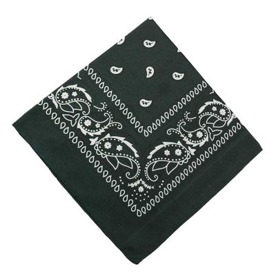 Bandana skjerf sjal snus klut paisley mønster mørkegrønn