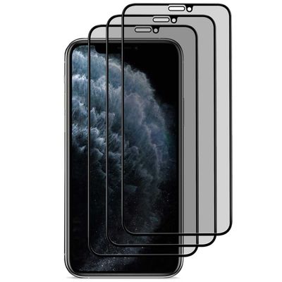3-Pack iPhone 11 Pro Max Privacy Skjermbeskytter Full dekning HD herdet glass