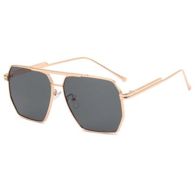 Moderne Pilot Aviator solbriller gull