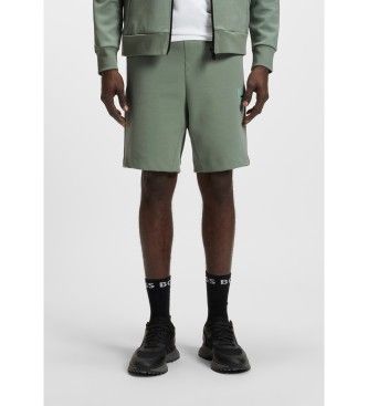 BOSStil mænd. 50537199 Headlo Rib Shorts grøn (XL), Casual, Sport, Bomuld, Multisport