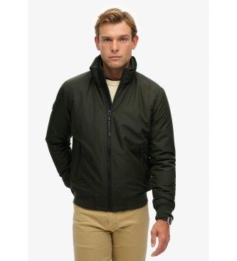 Superdrytil mænd. M5012258A City Harrington-jakke grøn (L), Casual, Polyester
