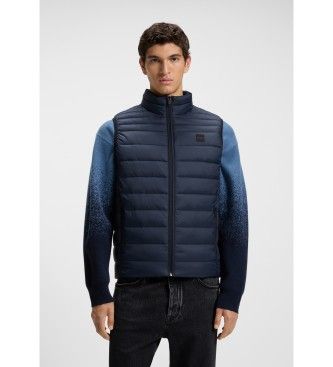 BOSStil mænd. 50549243 Vesten Odeno2 navy (46), Casual, Polyester, Blå