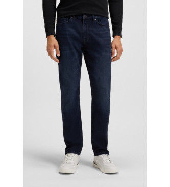 BOSStil mænd. 50524018 Jeans Delaware Bo navy (30/32), Casual, Bomuld, Denim, Blå