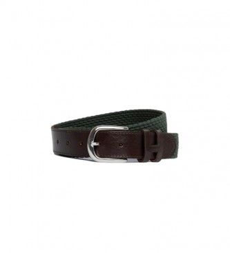Hackett Londontil mænd. HM413225 Faldskærmsbælte grøn (L), Casual, Polyester, Læder