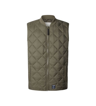 Pepe Jeanstil mænd. PM4027184 Vest Jenry grøn (M), Casual, Polyester