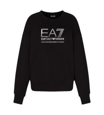 EA7til kvinder. 7W000421_AF10377 Sweatshirt Maxilogotype Visibility sort (L), Casual, Bomuld, Lange ærmer