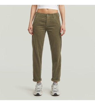G-Startil kvinder. D25257-E169-C249 Kate Boyfriend Chino-bukser grøn (27/32), Casual, Bomuld