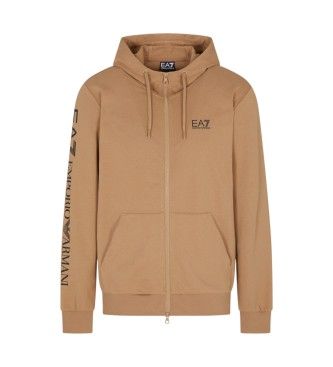 EA7til mænd. 7M000568_AF13512 Logo Series sweatshirt brun (L), Casual, Bomuld