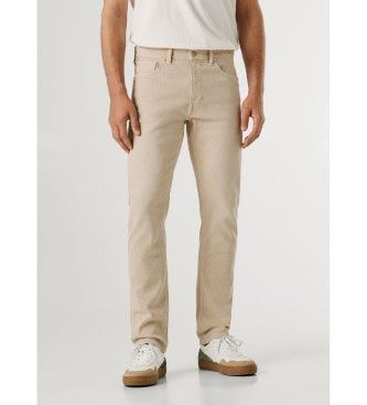 Pepe Jeanstil mænd. PM20839960VA Stanley beige bukser (34/32), Casual, Bomuld