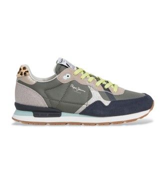 Pepe Jeanstil kvinder. PLS400005 Brit Glitter grønne kondisko (37), Fast, Blonder, Casual