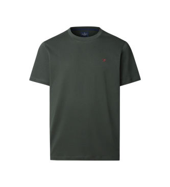 Hackett Londontil mænd. HM5000039 T-shirt Ss Logo grøn (M), Casual, Bomuld, Korte ærmer